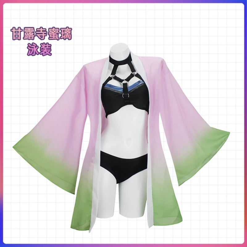 Cosplay Anime Zenitsu - Anime Agatsuma Zenitsu Cosplay Kostuum Badpak
