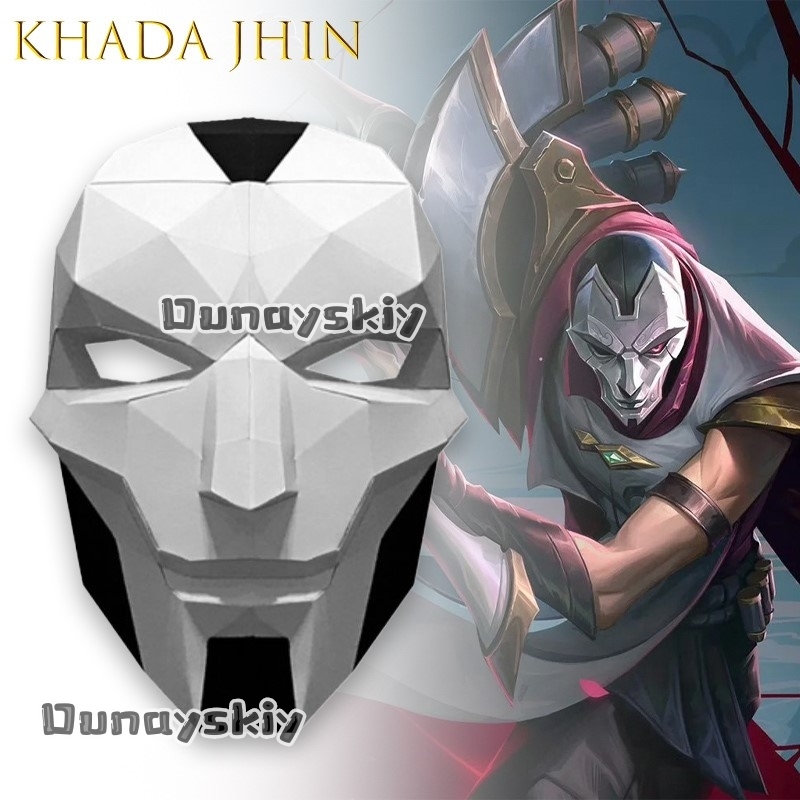 Anime Cosplay Diy - AKhada Jhin Oni Masker DIY Papier