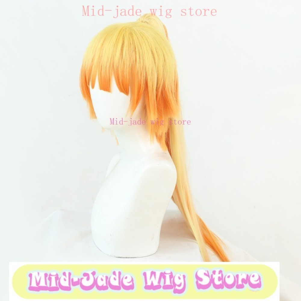 Cosplay Anime Zenitsu - Zenitsu Agatsuma Genderend Cosplay Pruik Anime