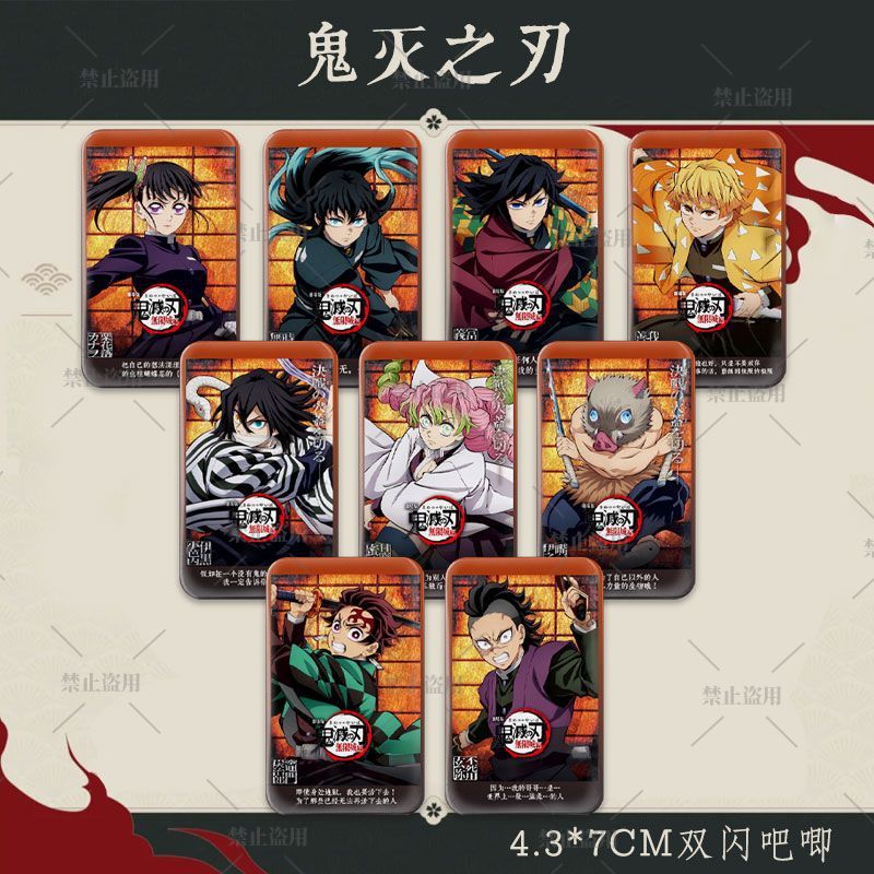 Cosplay Anime Zenitsu - Demon Slayer Fanart Rechthoekige Holografische Badge