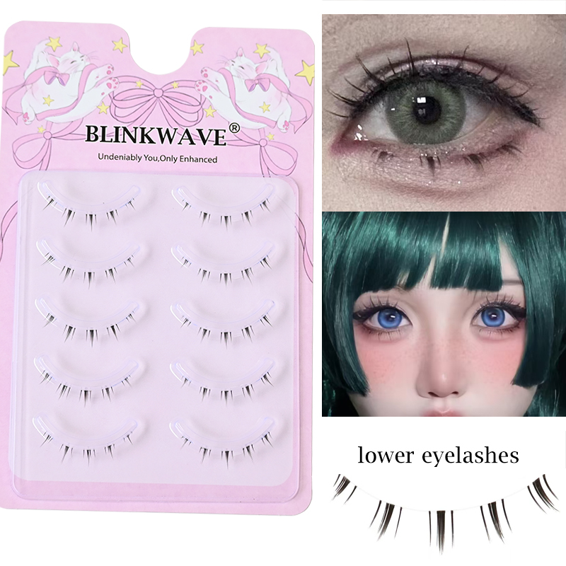 Anime Cosplay Eye Makeup - Manga Lower Strip Lashes Natuurlijke, luchtige