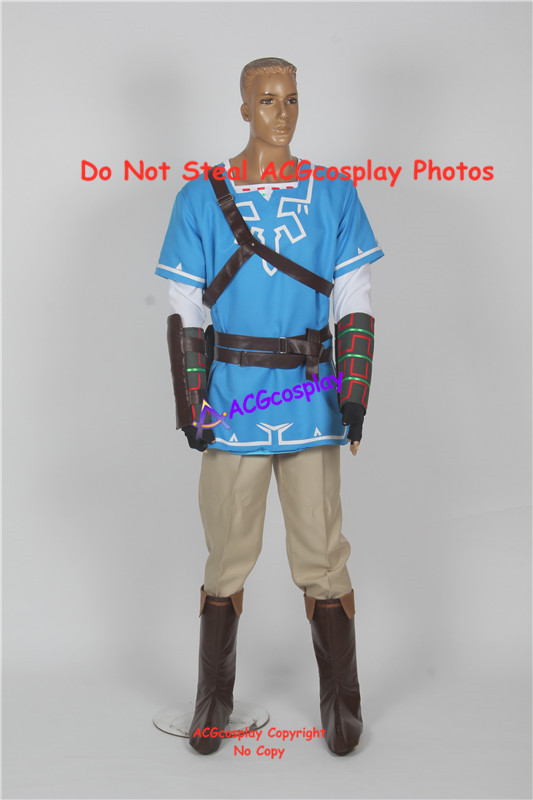 Anime Cosplay Link - Wild Link Cosplay-kostuum acgcosplay inclusief laarzenhoezen
