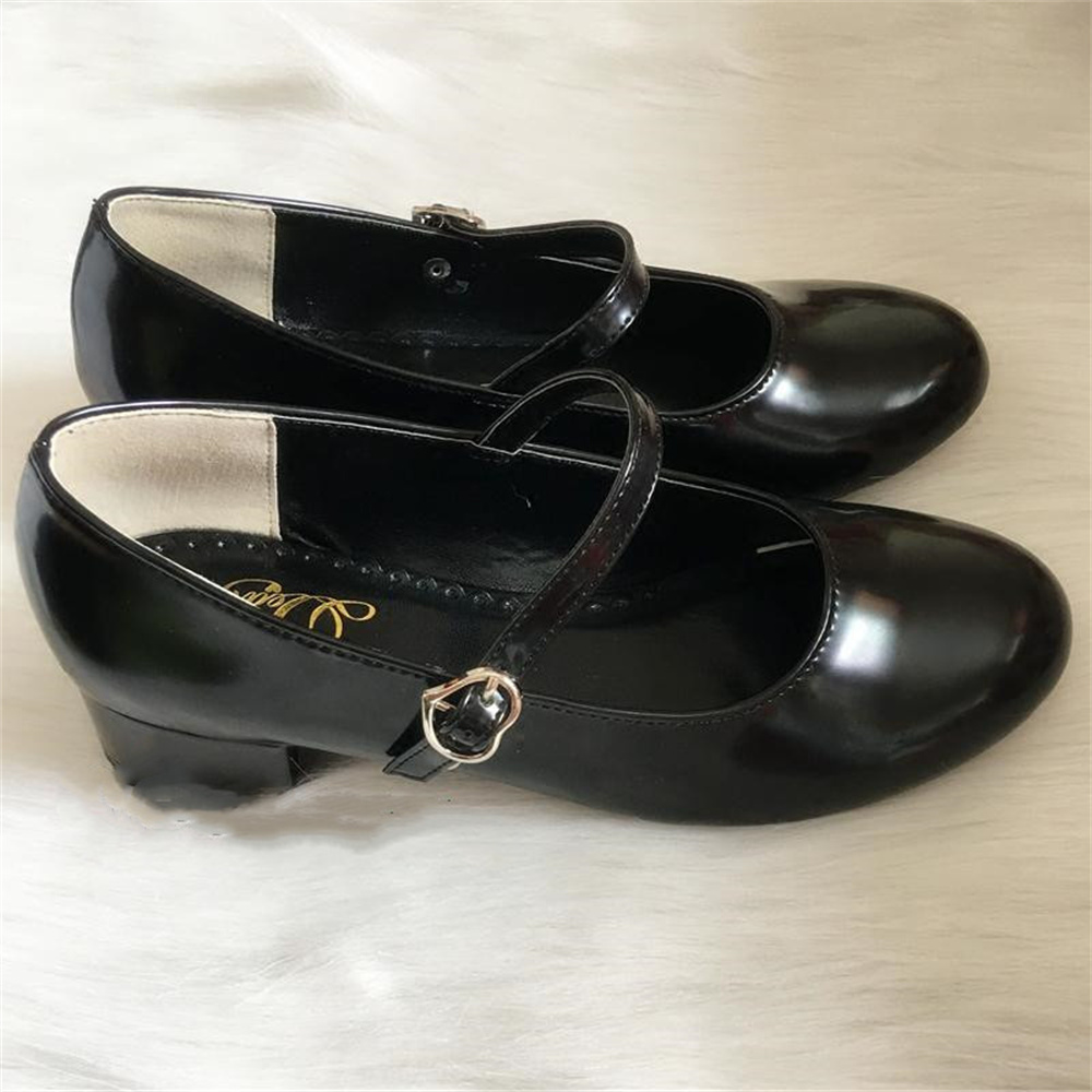 Cosplay Korean Anime - Lage Hak Ronde Hoofd Pu Schoenen