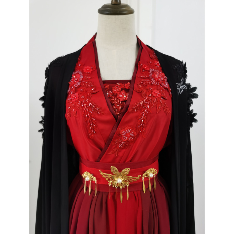 Jiu Jingyi's zwart-rode Hanfu- - Cosplay Anime Black recensie en prijs