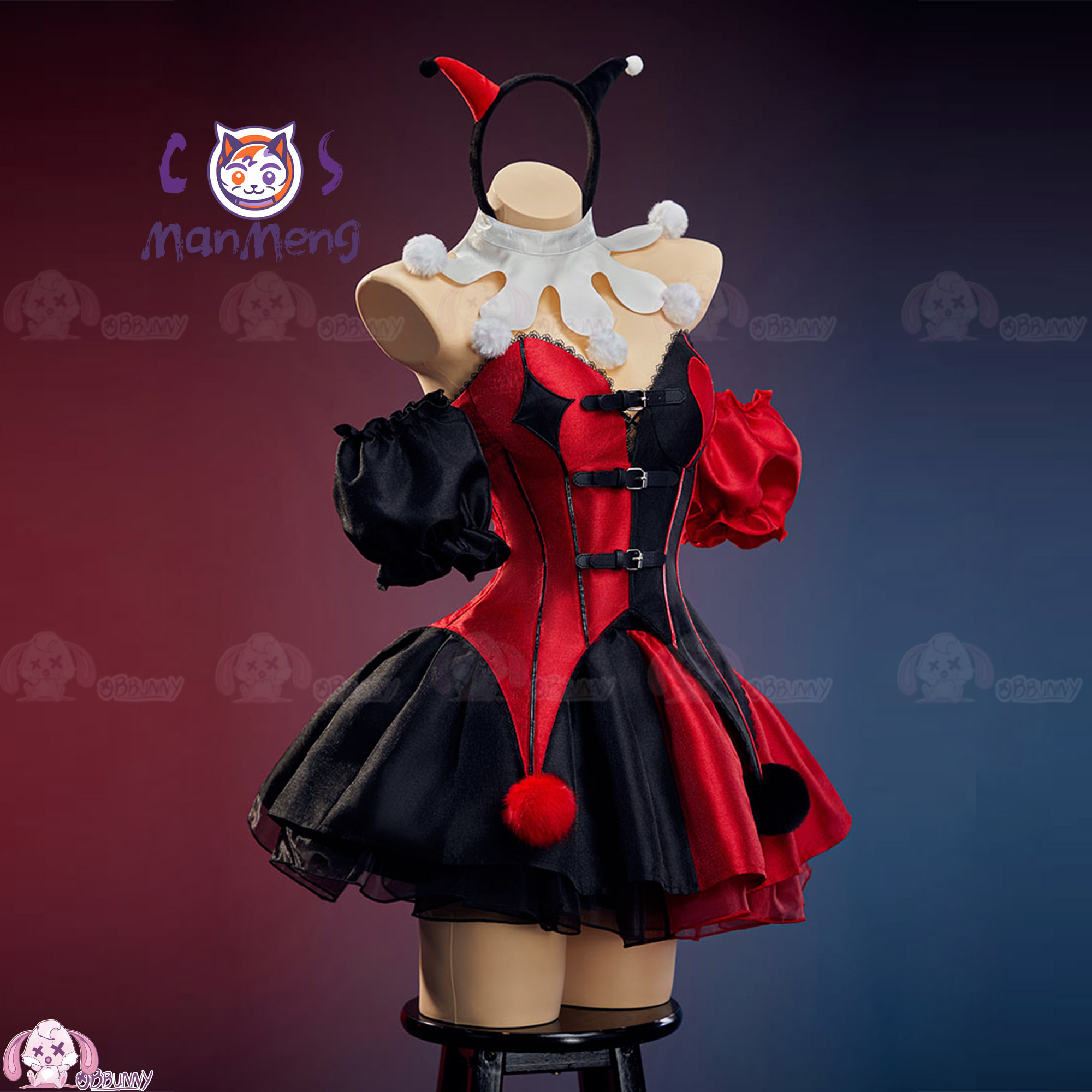 Nieuwe Clown Gothic Lolita Tai - Cosplay Anime Black recensie en prijs