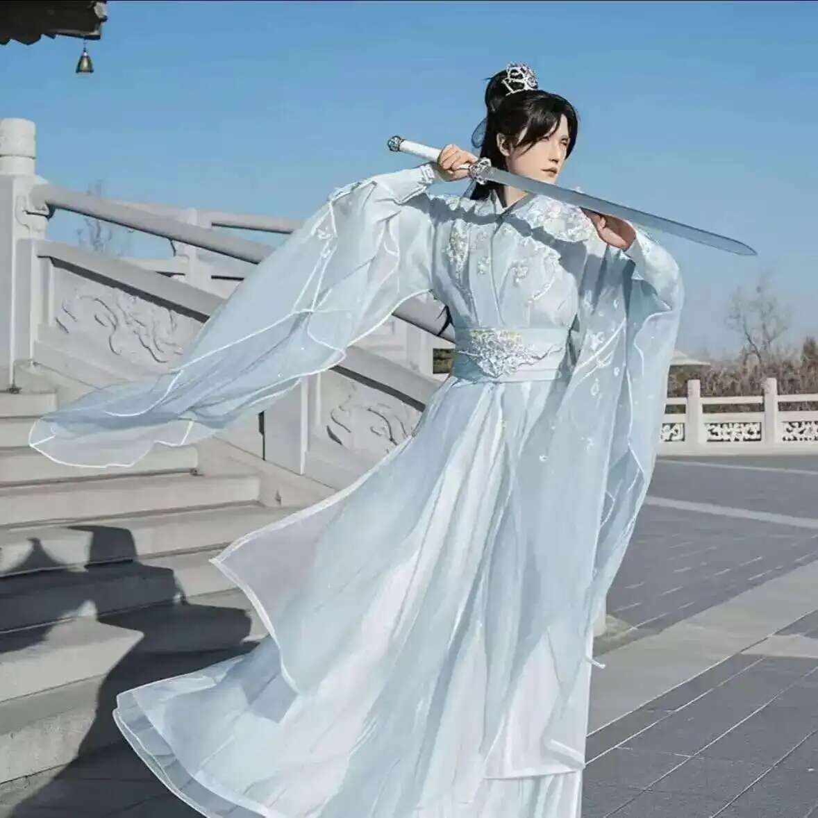 Grote Maat 3XL Hanfu Mannen Ch - Anime Cosplay In Chinese recensie en prijs